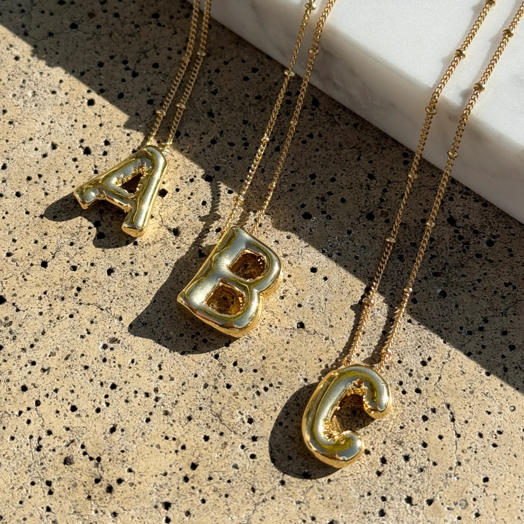 Initial Bubble Necklace
