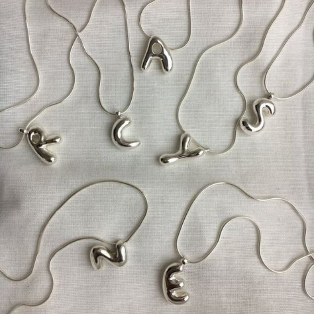 Initial Bubble Necklace