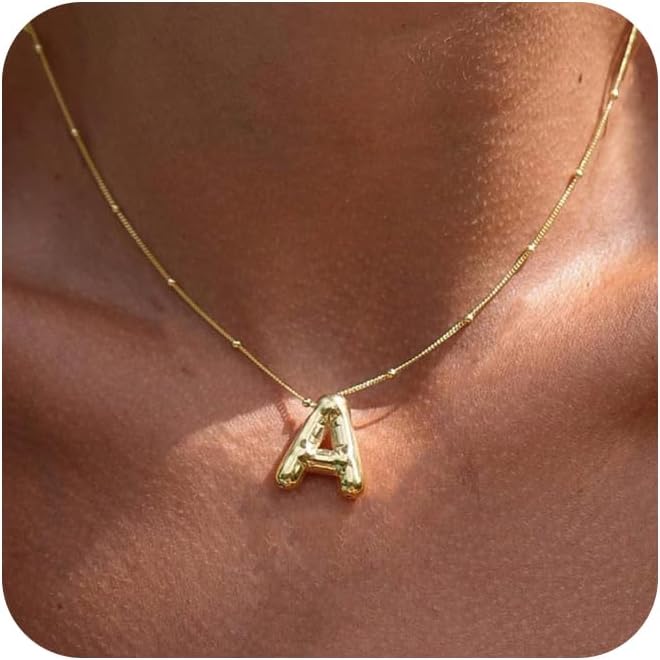 Initial Bubble Necklace