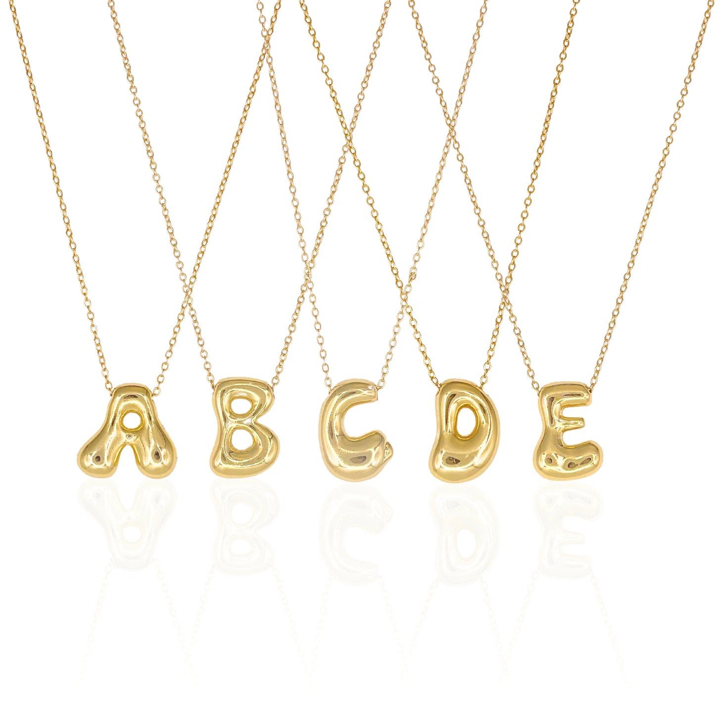 Initial Bubble Necklace