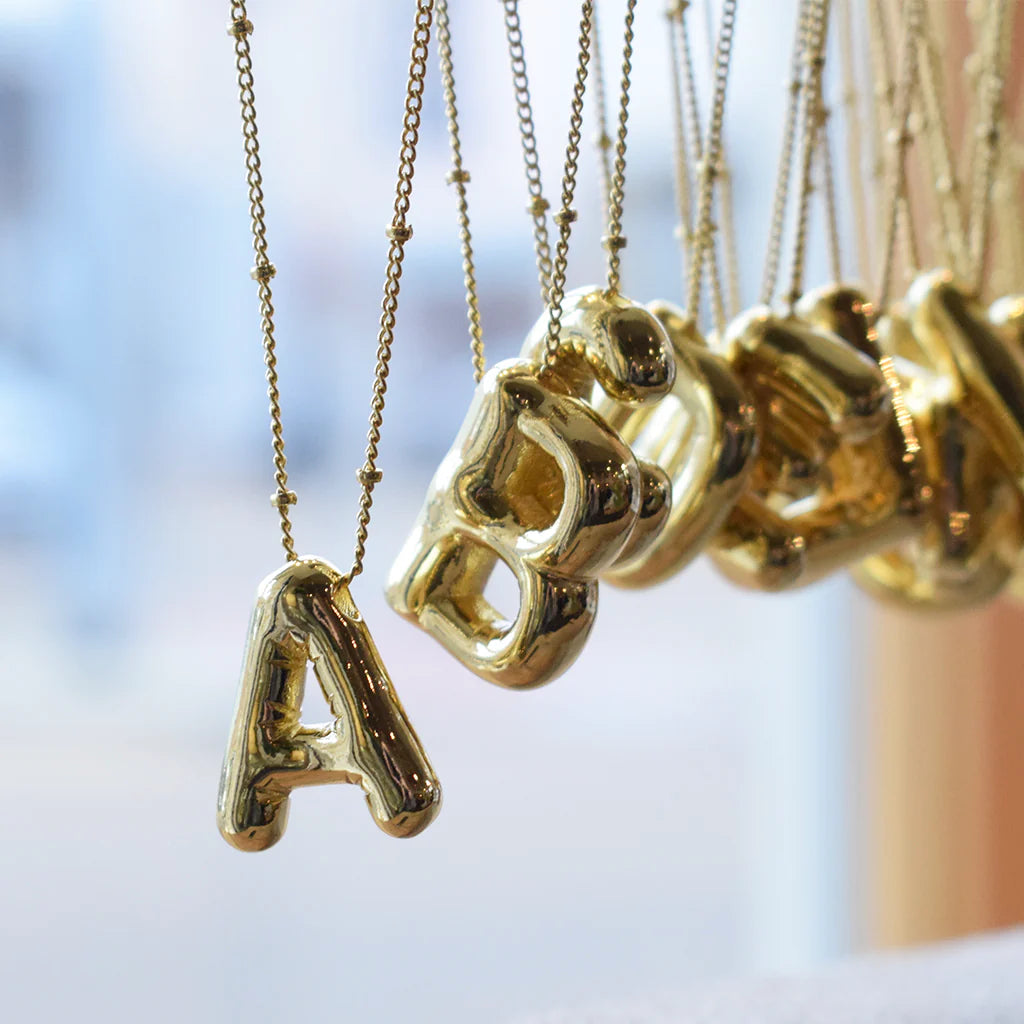 Initial Bubble Necklace