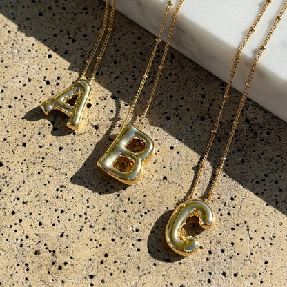 Initial Bubble Necklace