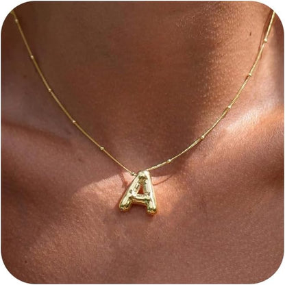 Initial Bubble Necklace