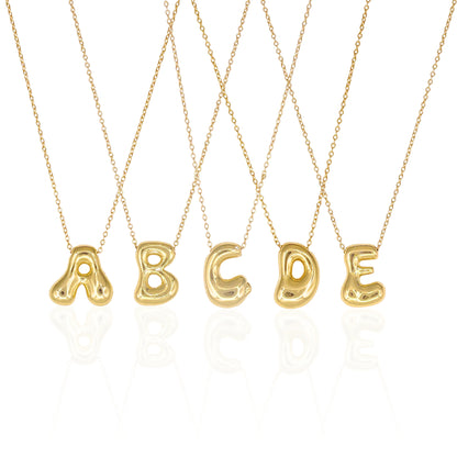 Initial Bubble Necklace